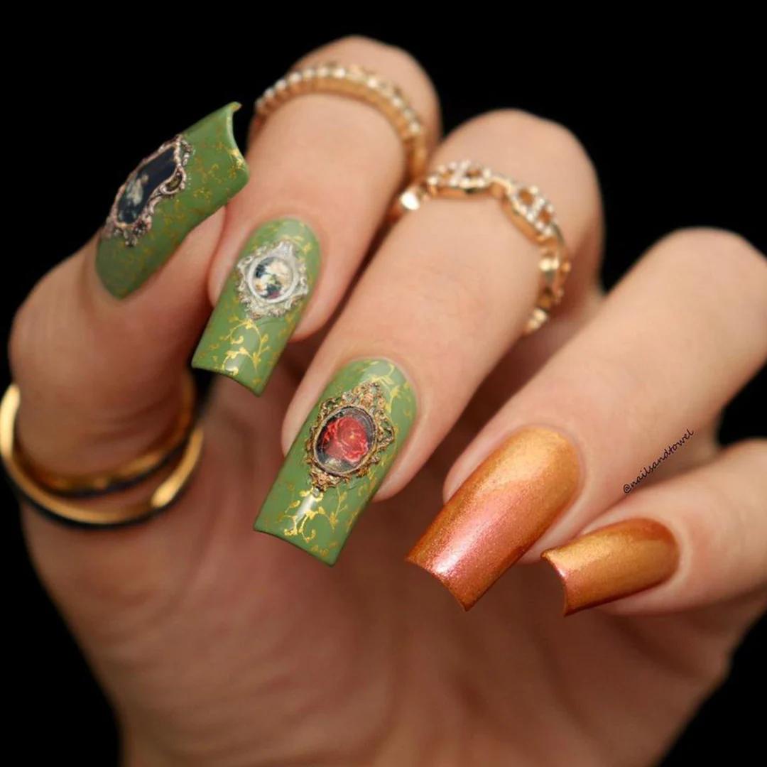 Daily Charme - Floral Nail Art Sticker – Victorian Painting - Nail Art at Beyond Polish