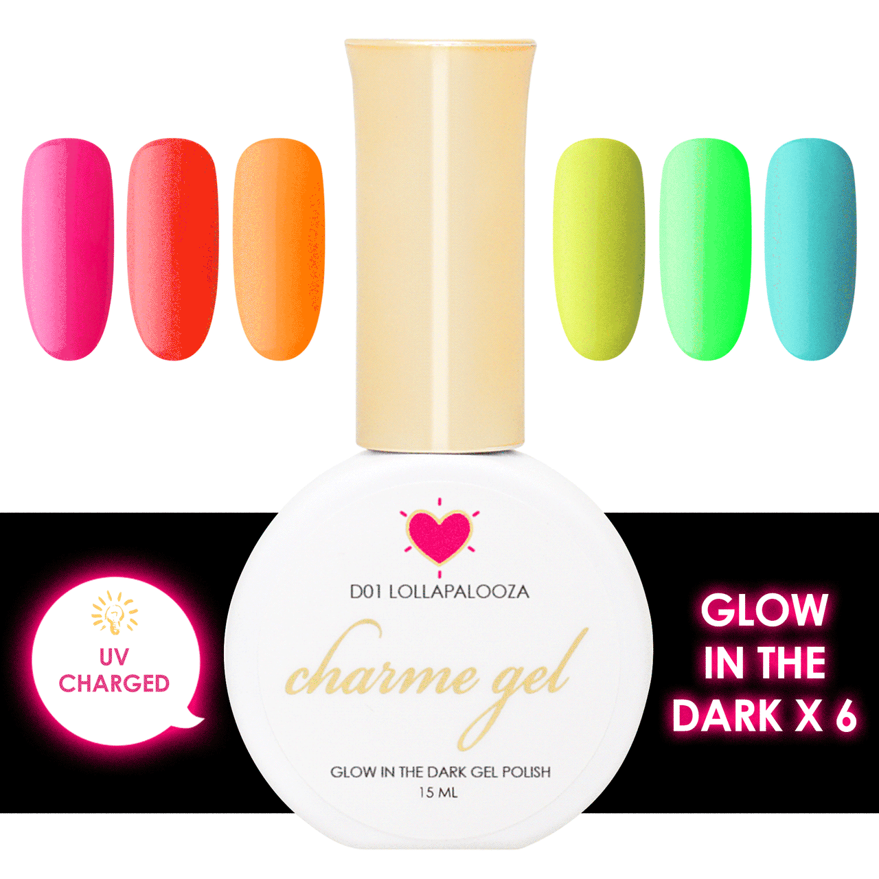 Daily Charme - Glow In The Dark Collection - Gel Polish at Beyond Polish