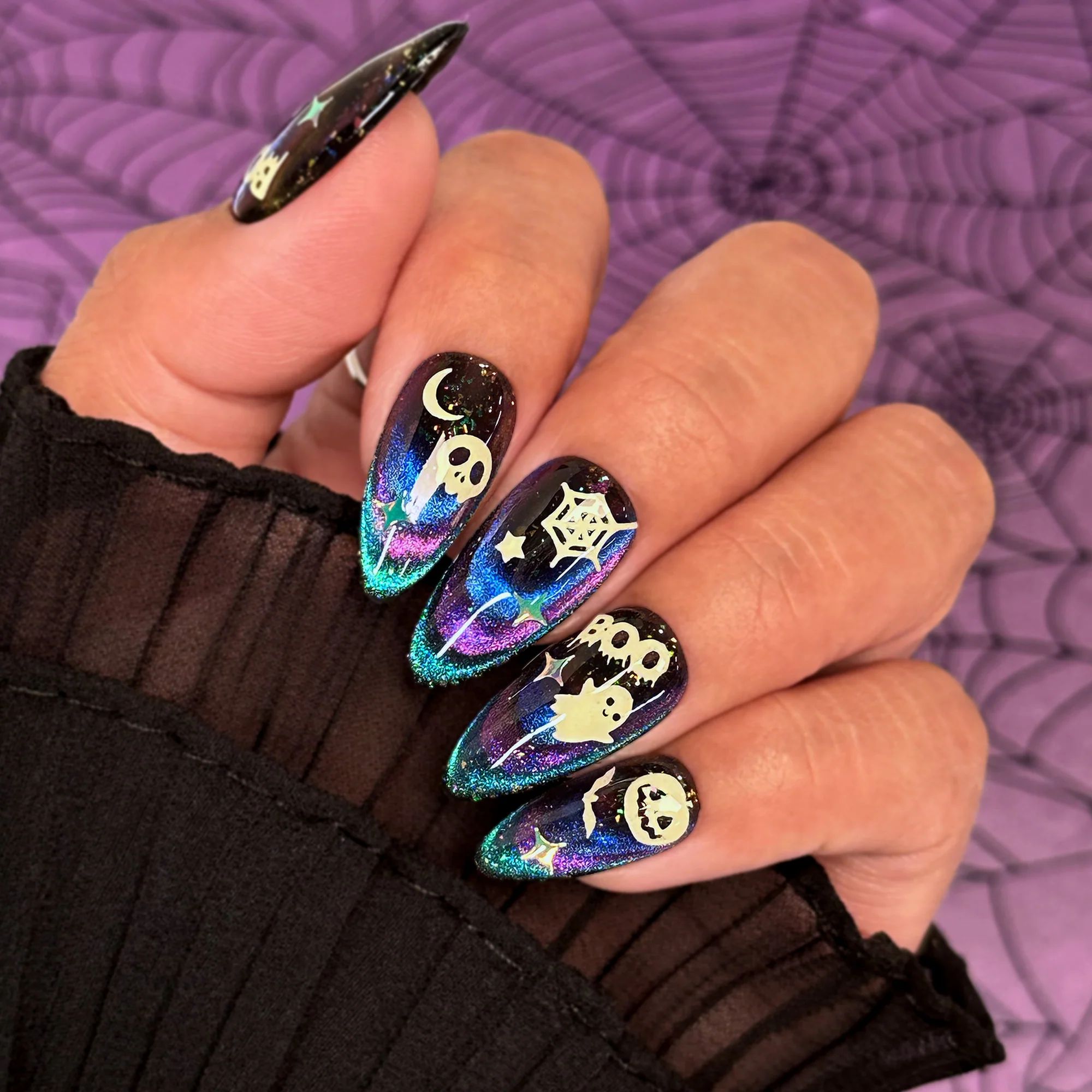 Daily Charme - Haunted Glow - Nail Art at Beyond Polish