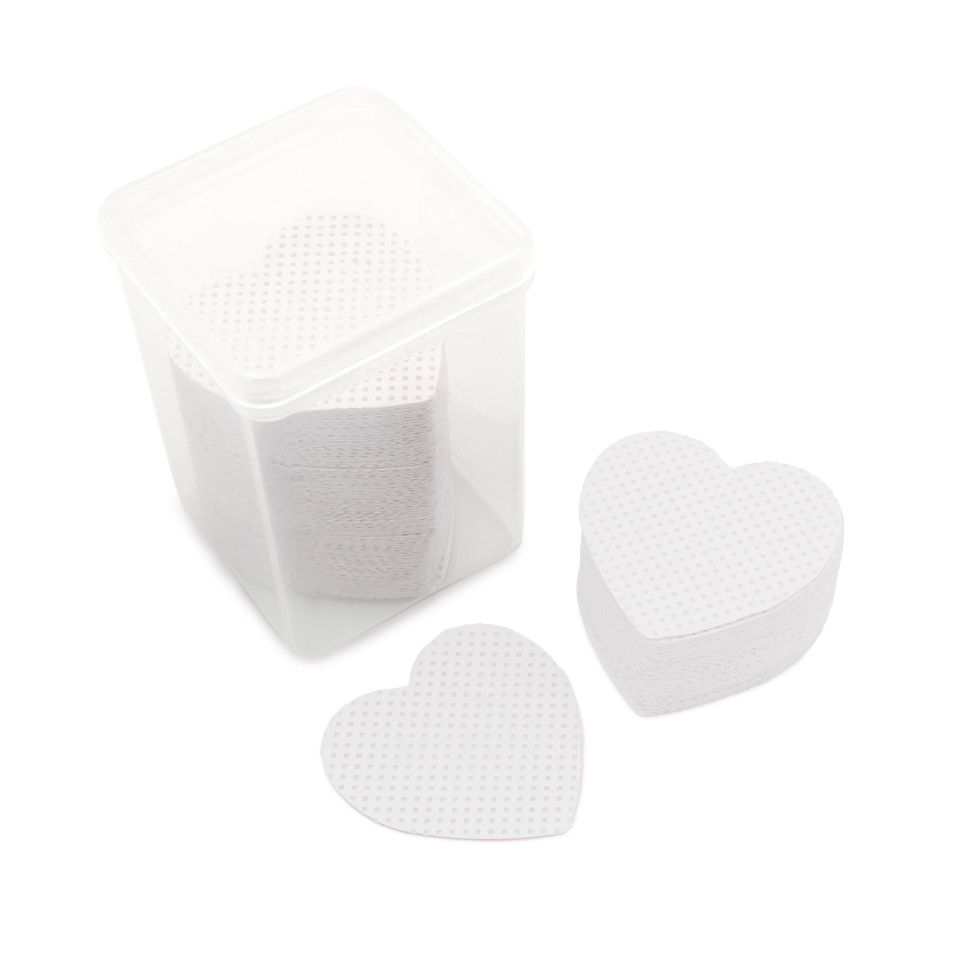 Daily Charme - Heart-Shaped Nail Cleansing Wipe / White / 200 pcs - Manicure & Pedicure Tools at Beyond Polish