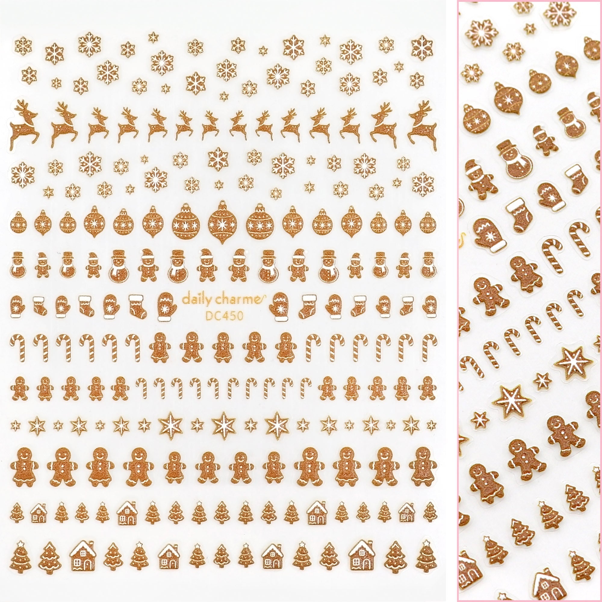 Daily Charme - Holiday 3D Embossed Nail Art Sticker / Gingerbread Village - Nail Art at Beyond Polish