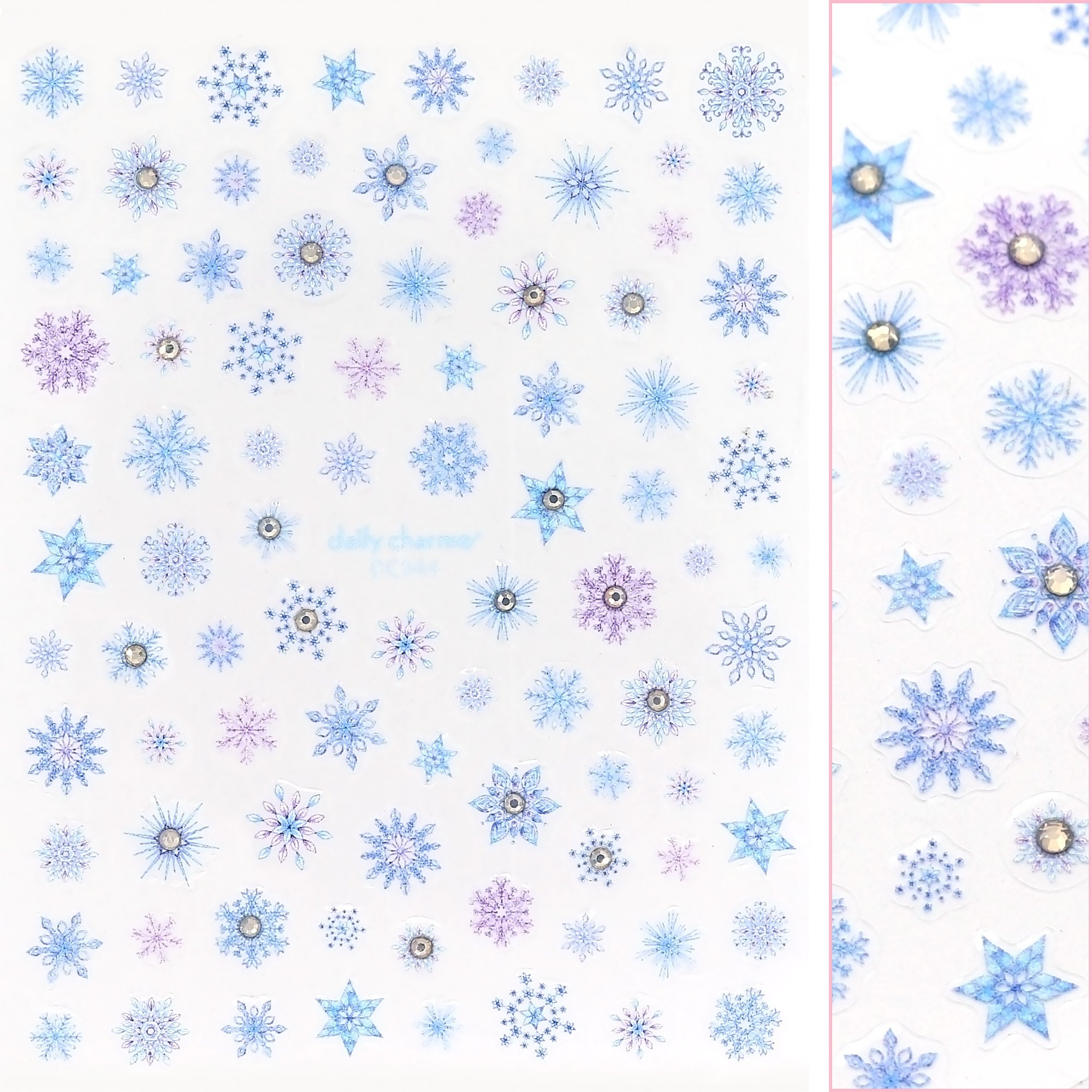 Daily Charme - Holiday Bejeweled Nail Art Sticker / Frosty Snowflake - Nail Art at Beyond Polish