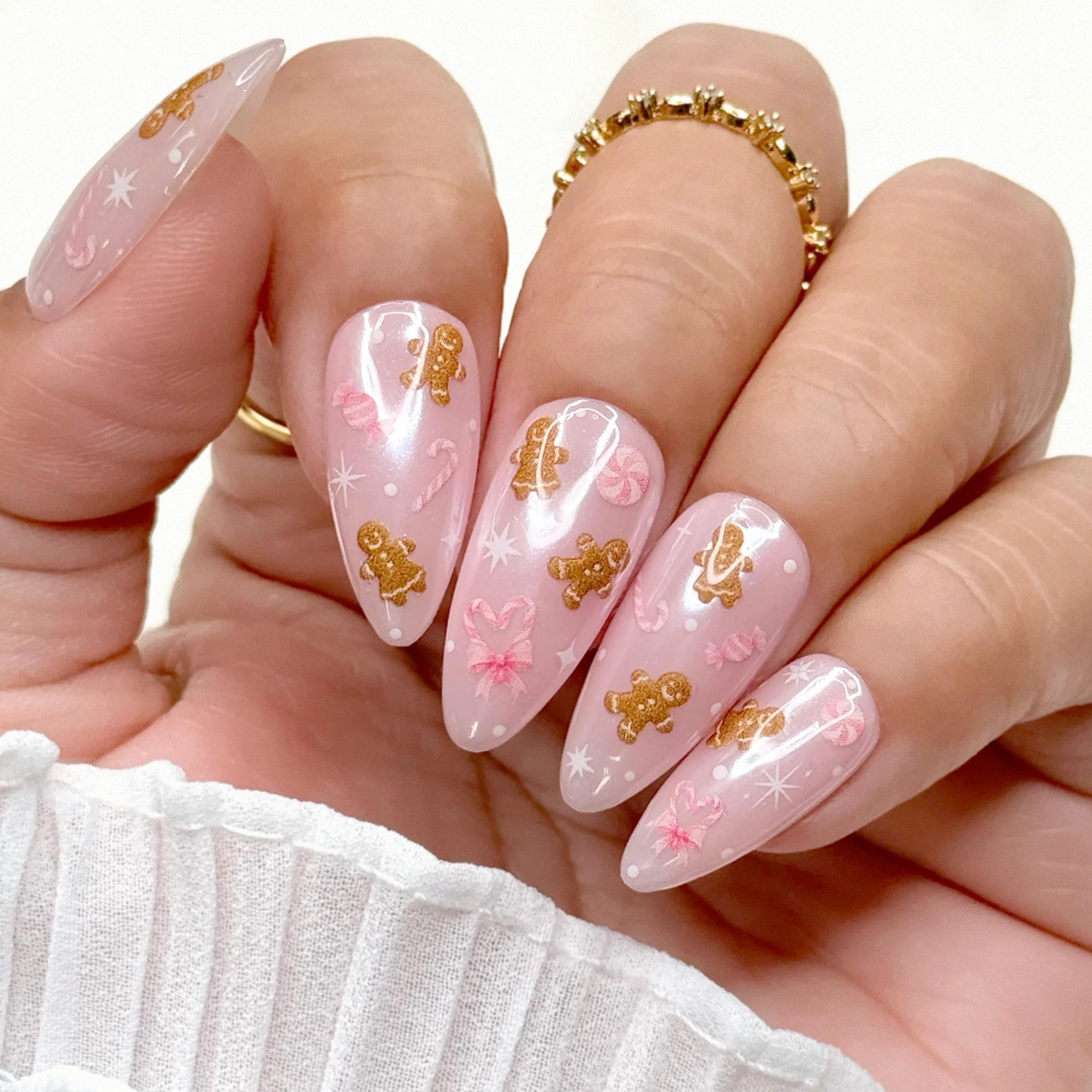Daily Charme - Holiday Bejeweled Nail Art Sticker / Merry Pinkmas - Nail Art at Beyond Polish