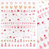 Daily Charme - Holiday Bejeweled Nail Art Sticker / Merry Pinkmas
