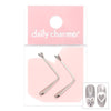 Daily Charme - Magnetic Cat Eye Beating Heart Metal Clip Set