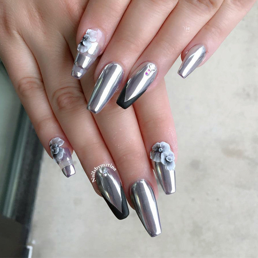 Custom Shop Chrome Silver Metal Flake – 4oz Medium .008 Micron Size For Paint, Crafts, Rods