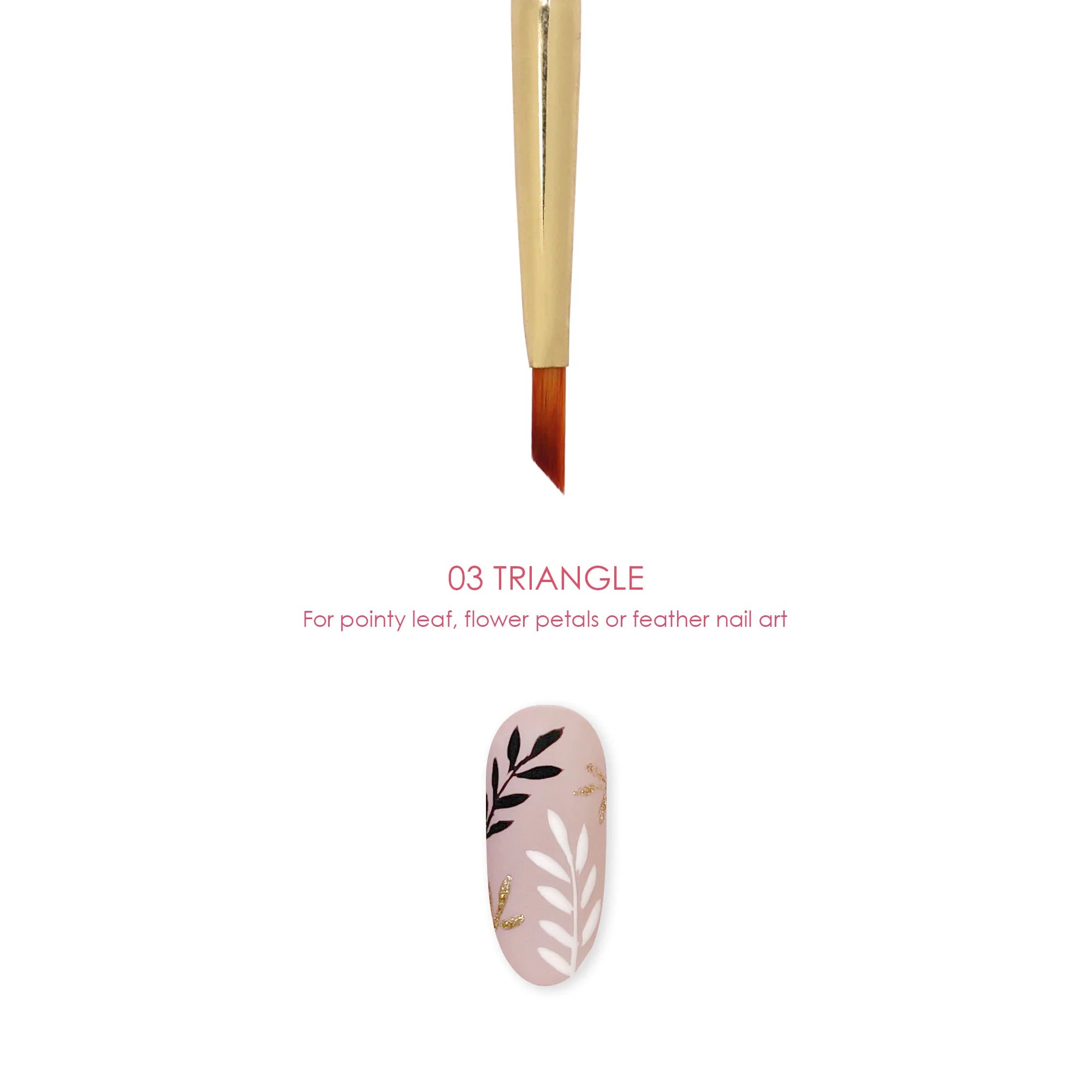 Daily Charme - Nail Art Brush - 03 Triangle - Nail Art at Beyond Polish