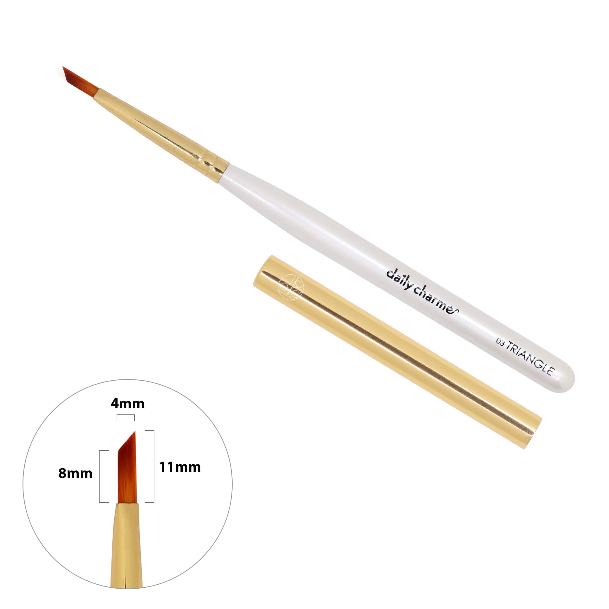 Daily Charme - Nail Art Brush - 03 Triangle - Nail Art at Beyond Polish