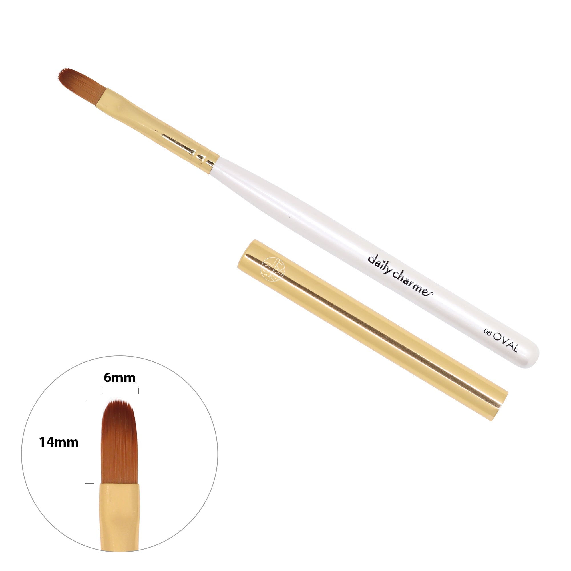 Daily Charme - Nail Art Brush - 08 Oval - Nail Art at Beyond Polish