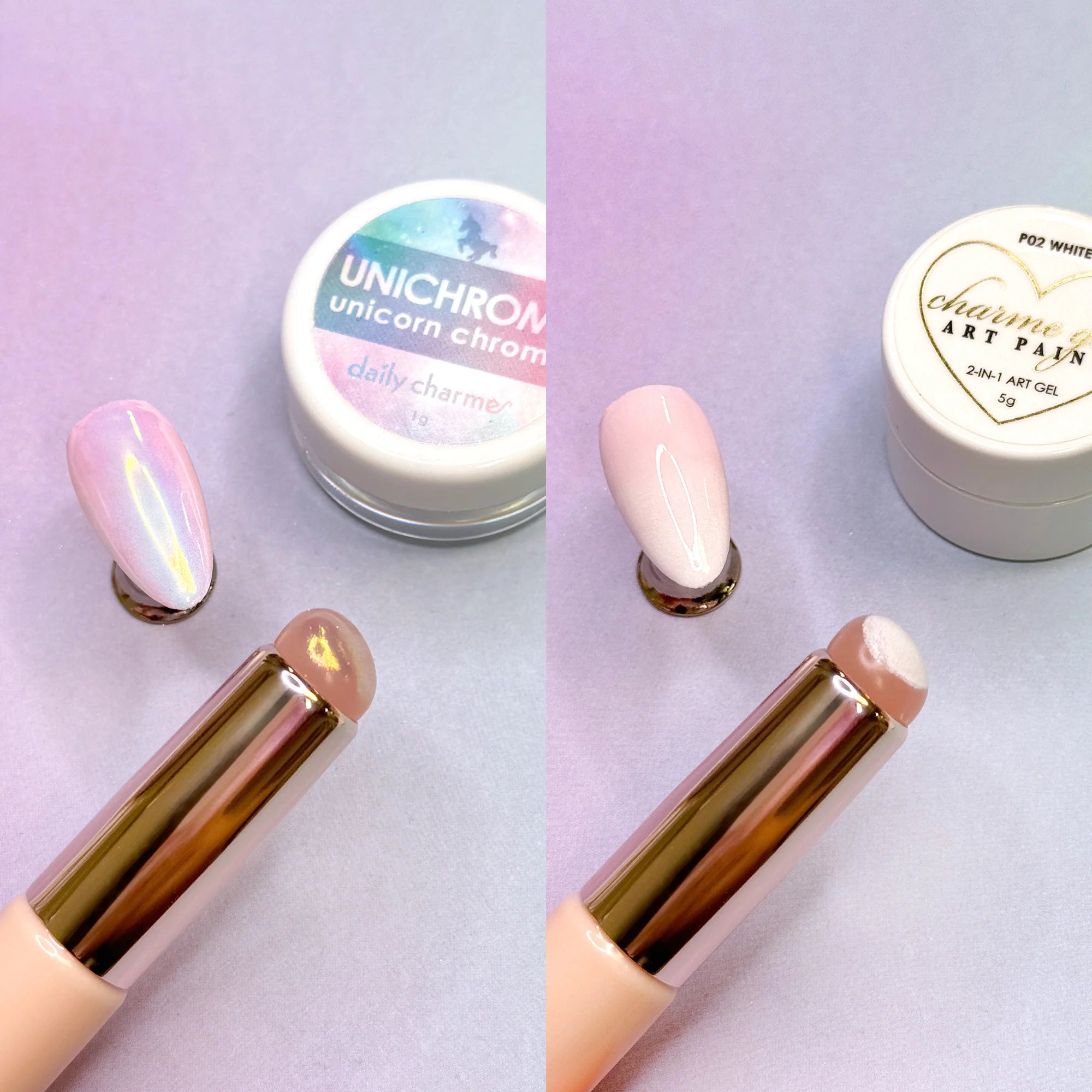 Daily Charme - Pink Soft Silicone Nail Art Applicator - Nail Art at Beyond Polish