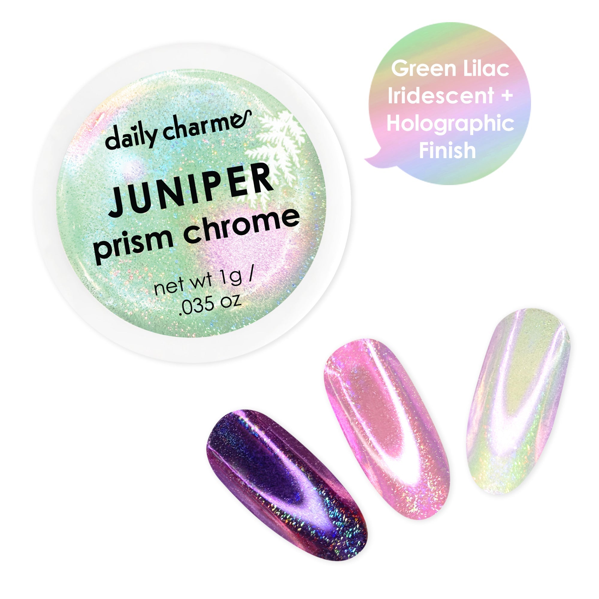 Daily Charme - Prism Chrome - Juniper - Nail Art at Beyond Polish