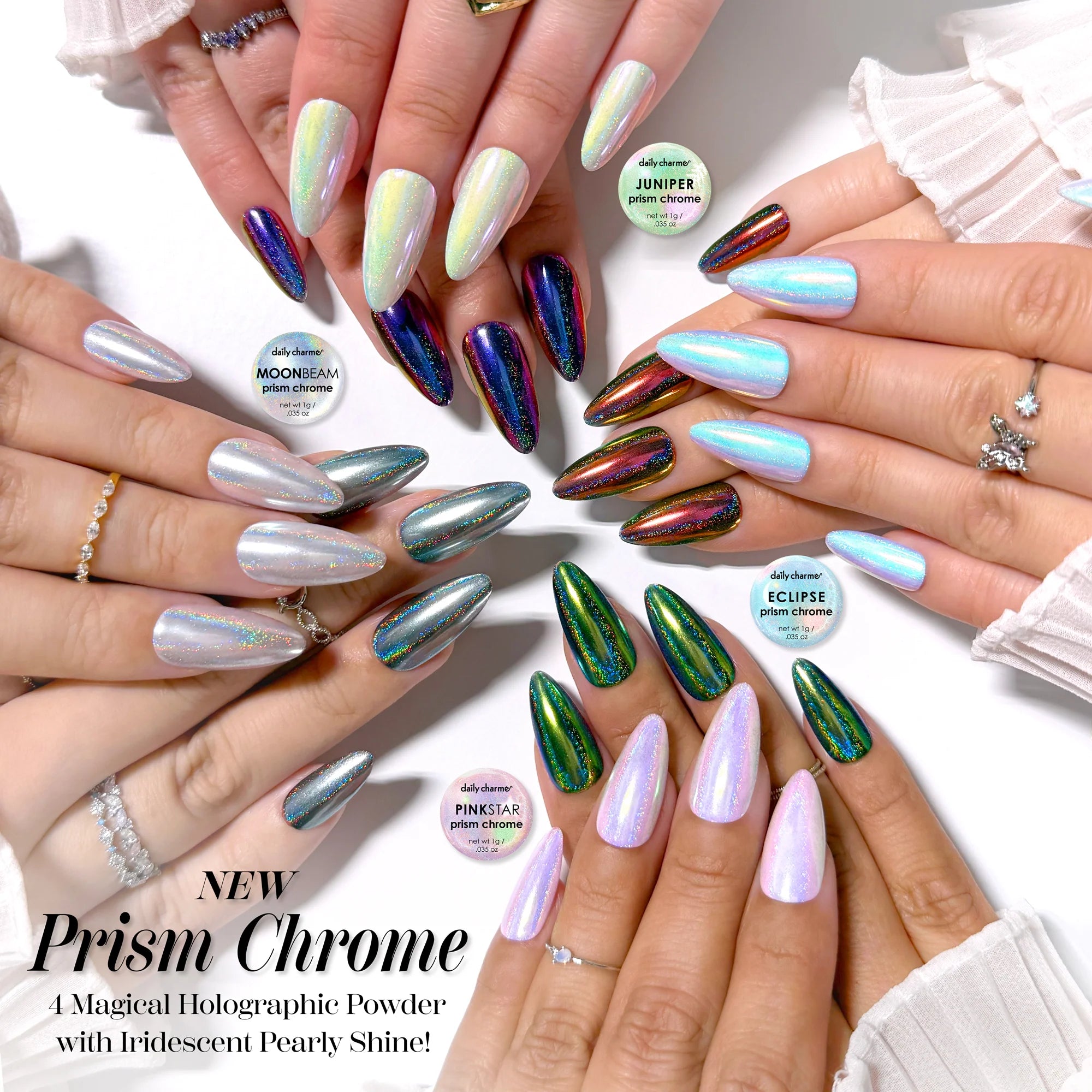 Daily Charme - Prism Chrome - Moonbeam - Nail Art at Beyond Polish