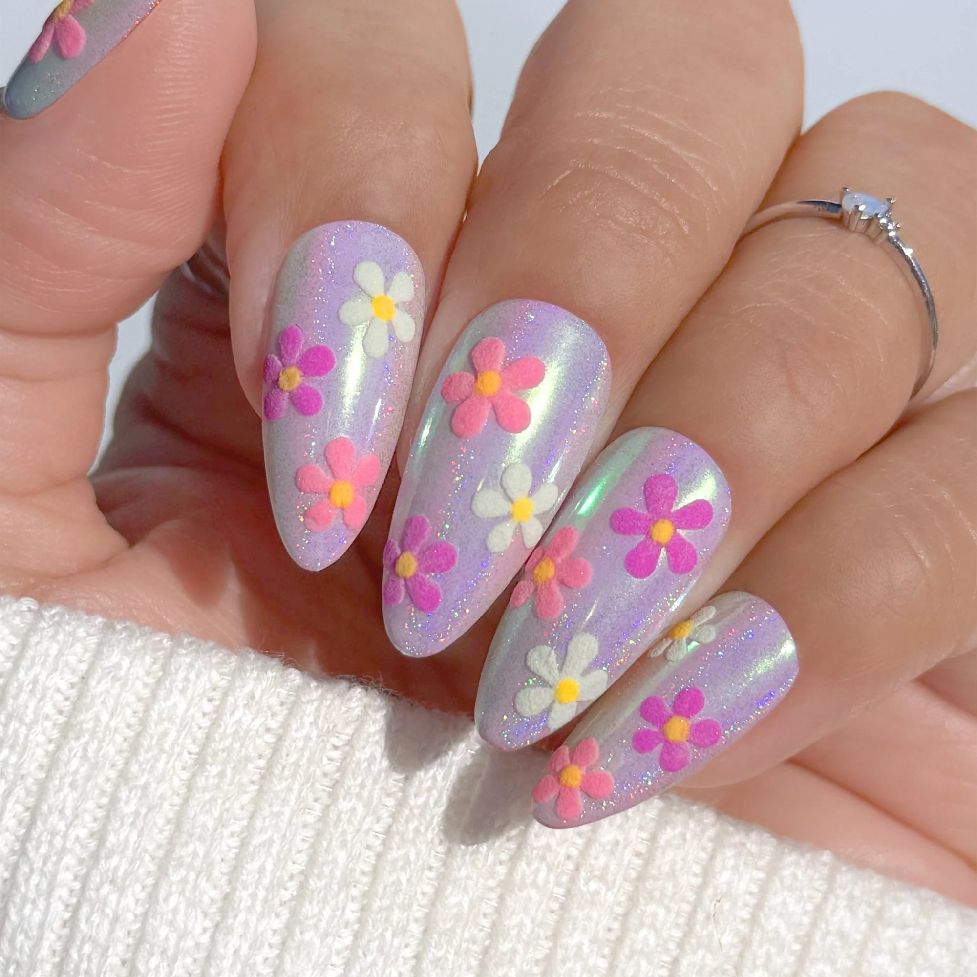 Daily Charme - Prism Chrome - Pink Star - Nail Art at Beyond Polish