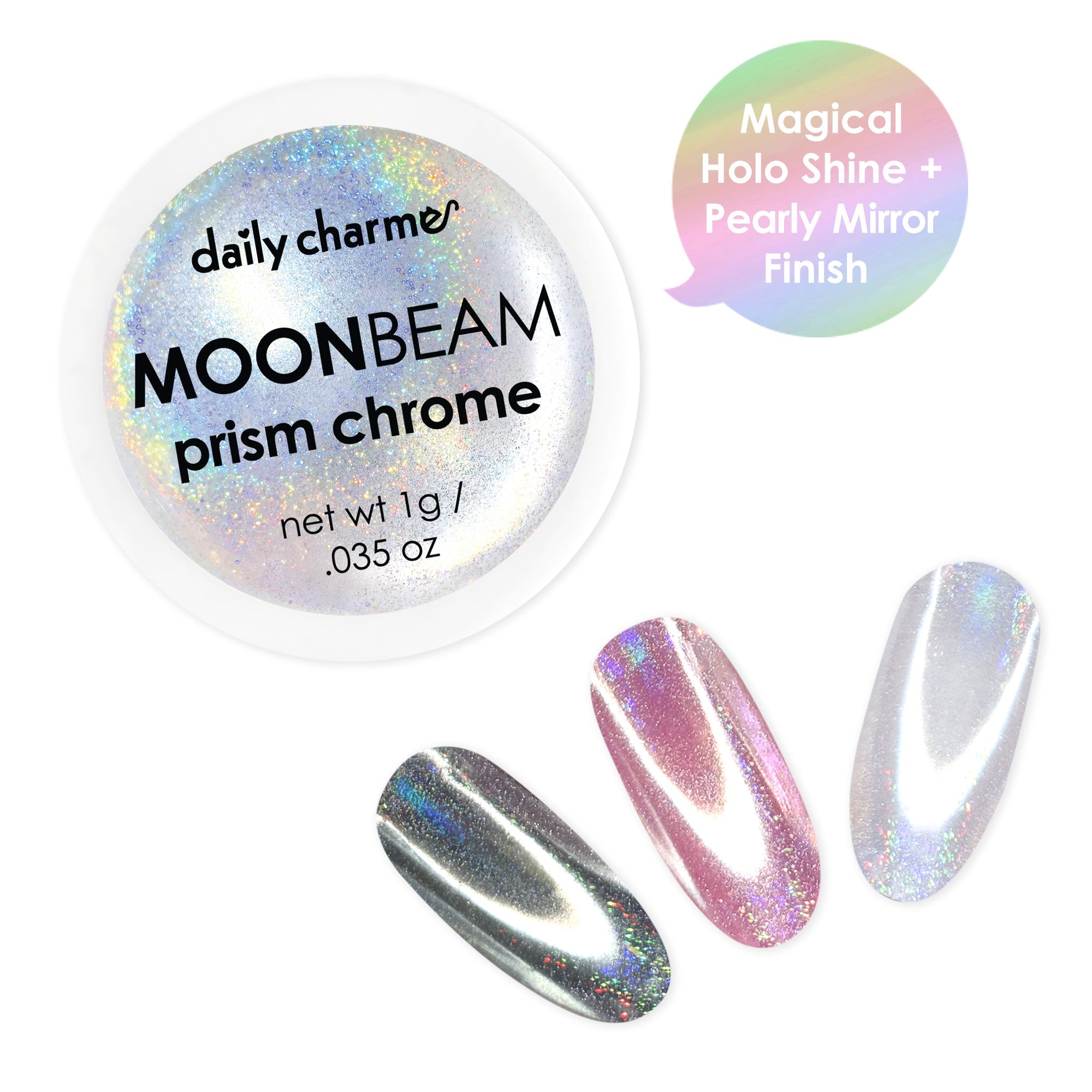 Daily Charme - Prism Chrome - Moonbeam - Nail Art at Beyond Polish