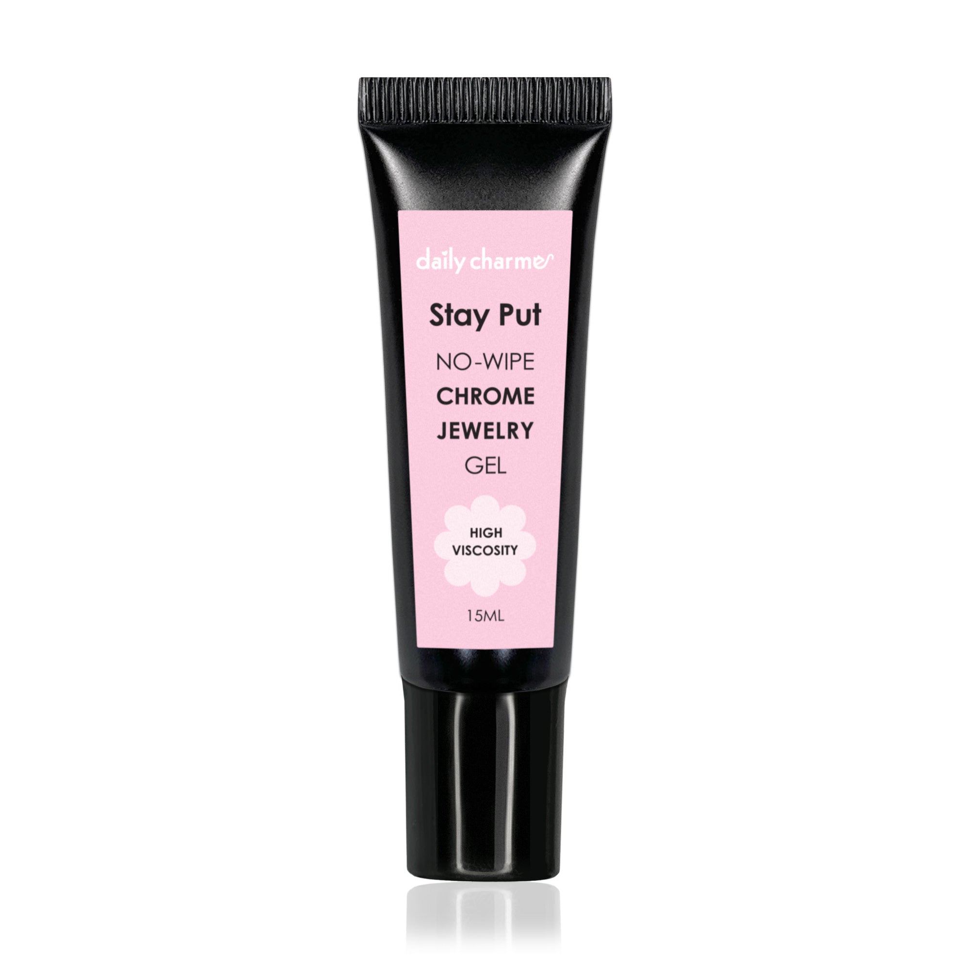 Daily Charme - Stay Put No-Wipe Chrome Jewelry Gel / High Viscosity / 15ml - Nail Art at Beyond Polish