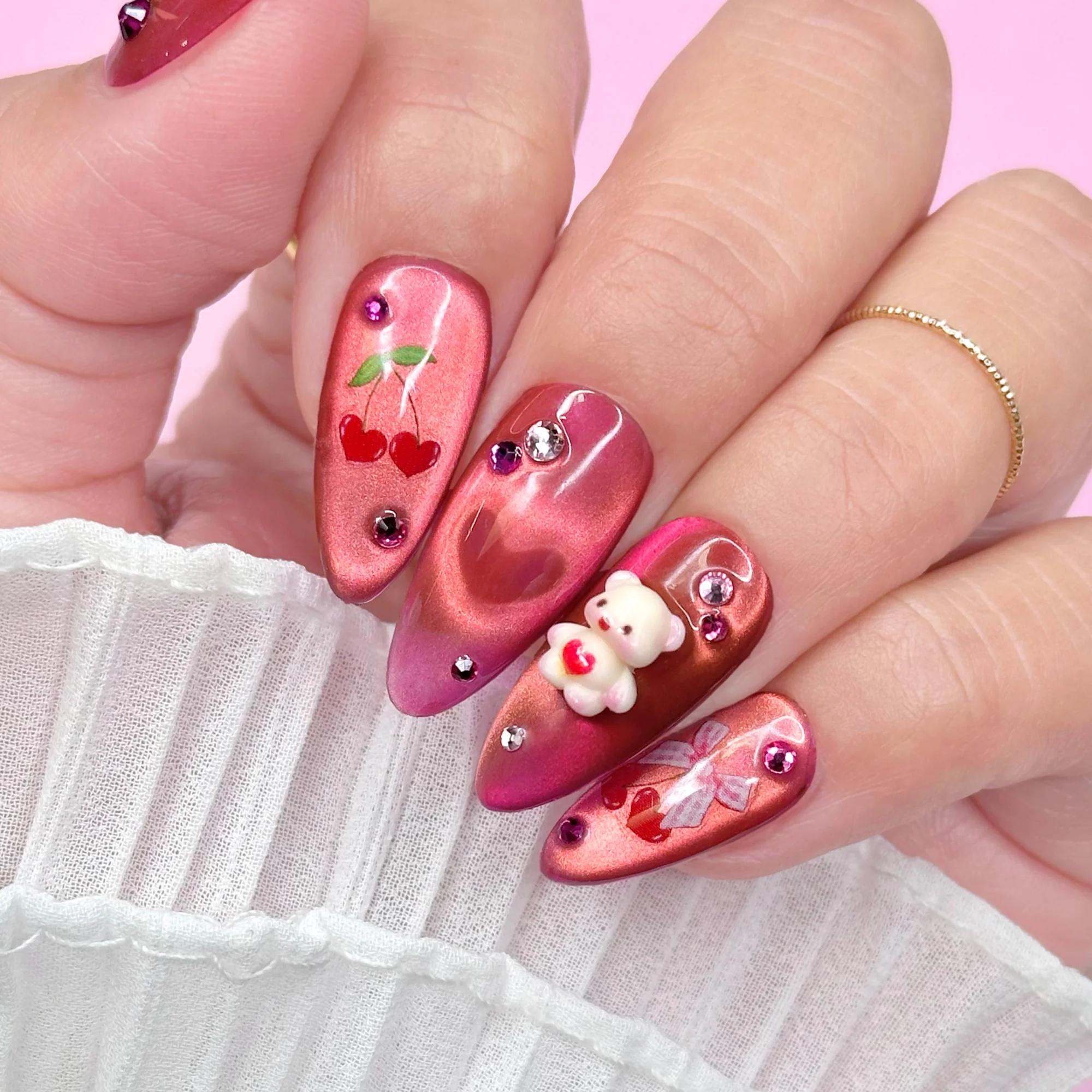 Daily Charme - Sweetheart Teddy Resin Cabochons Mix - Nail Art at Beyond Polish