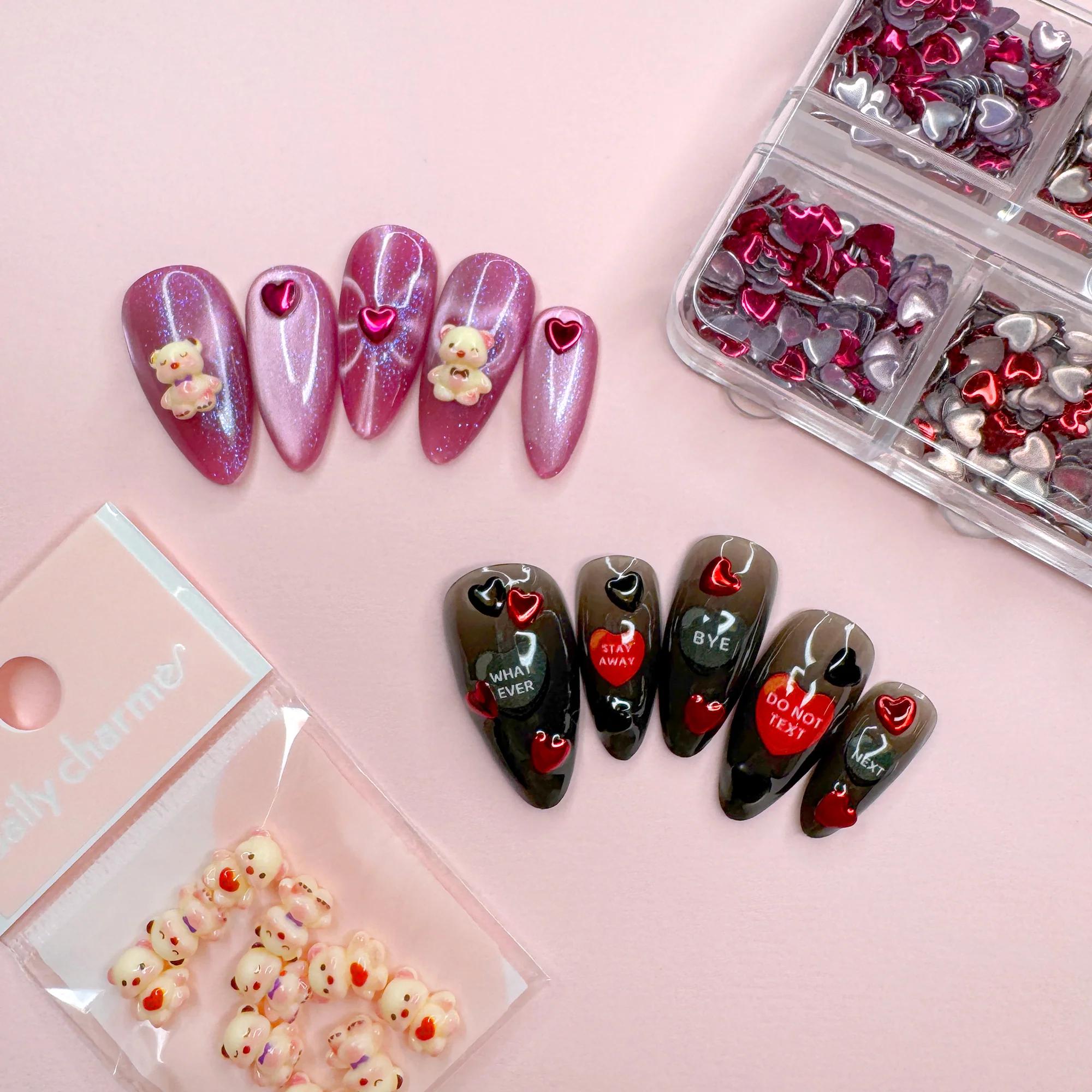 Daily Charme - Sweetheart Teddy Resin Cabochons Mix - Nail Art at Beyond Polish