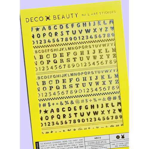 Deco Beauty - Nail Art Stickers - ABCs
