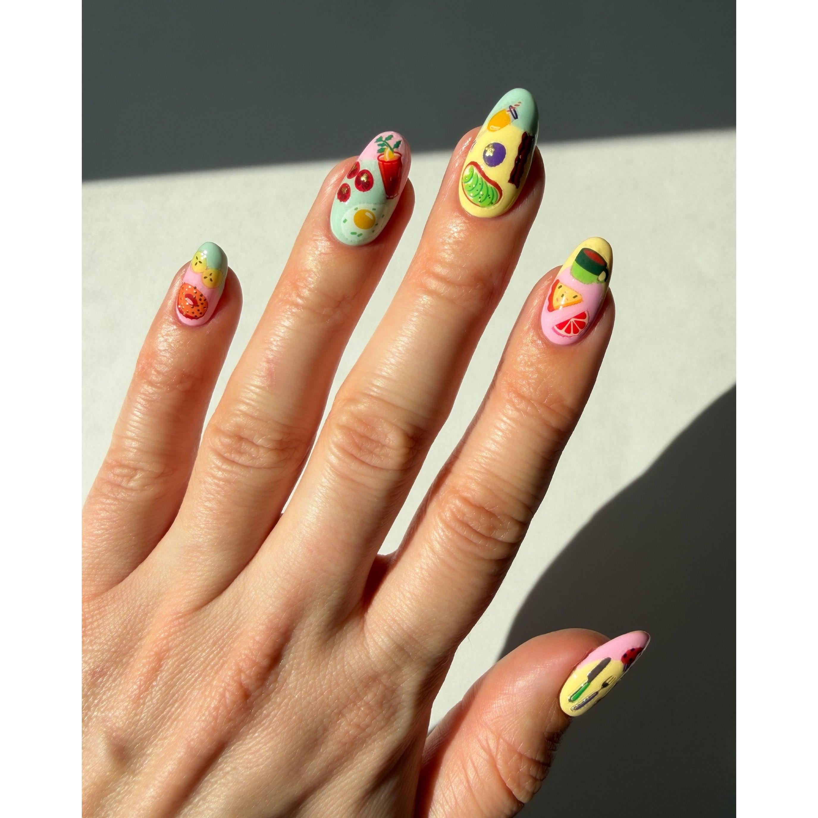 Deco Beauty - Nail Art Stickers - Eggs Benny - Nail Art at Beyond Polish