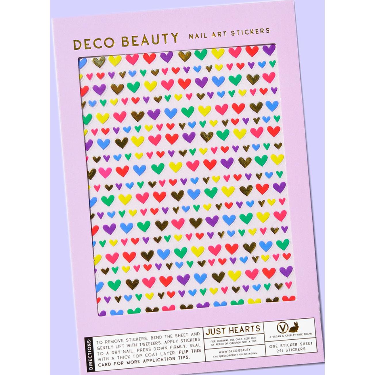 Deco Beauty - Nail Art Stickers - Just Hearts - Nail Art at Beyond Polish