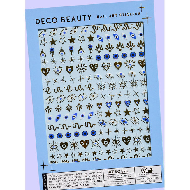 Deco Beauty - Nail Art Stickers - See No Evil - Nail Art at Beyond Polish