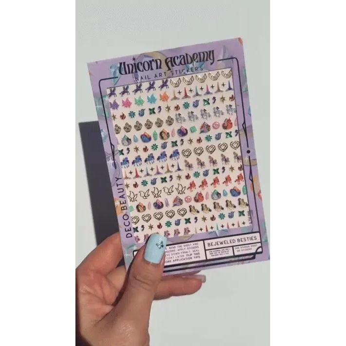 Deco Beauty - Nail Art Stickers - Unicorn Academia - Bejeweled Besties - Nail Art at Beyond Polish
