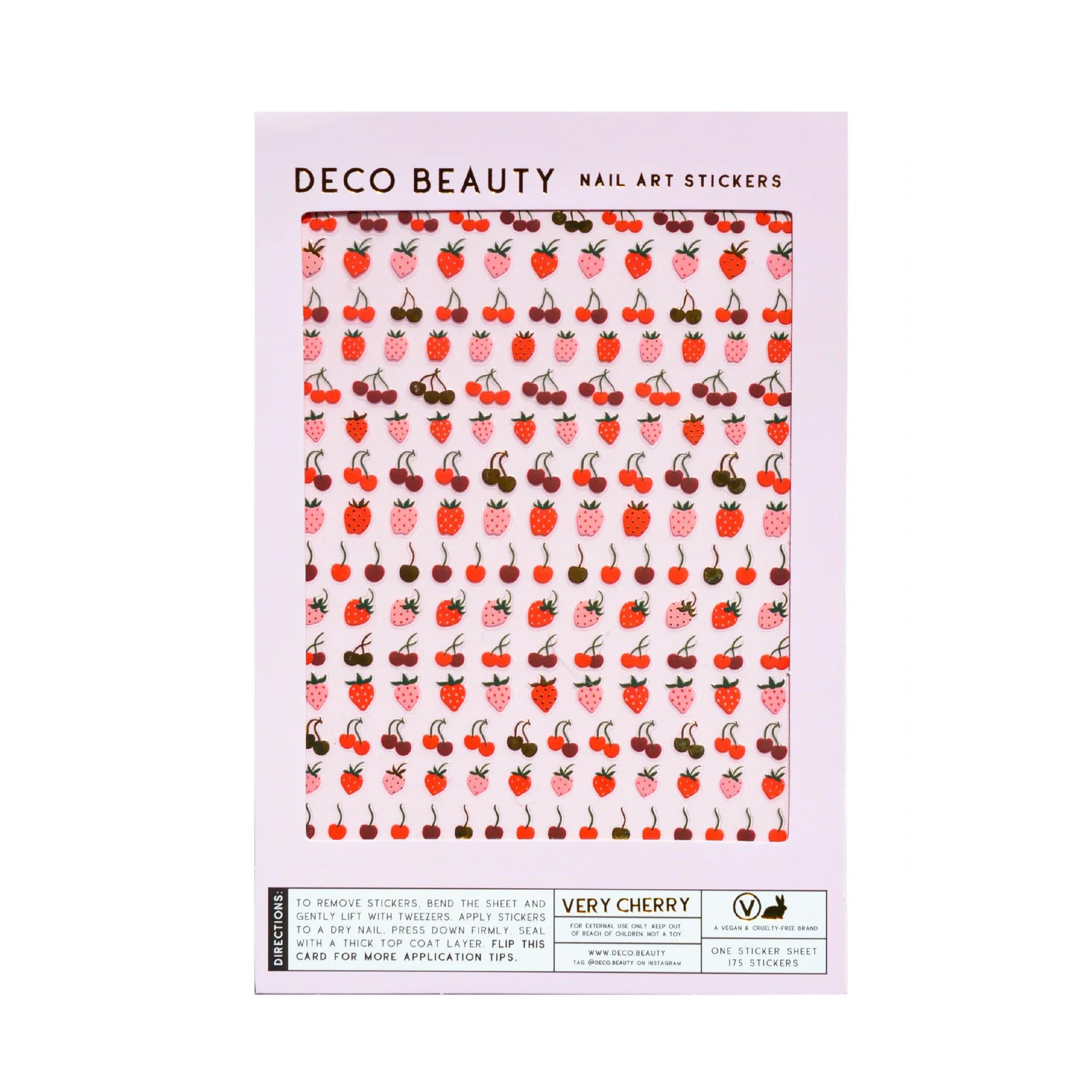 Deco Beauty - Nail Art Stickers - Very Cherry - Nail Art at Beyond Polish