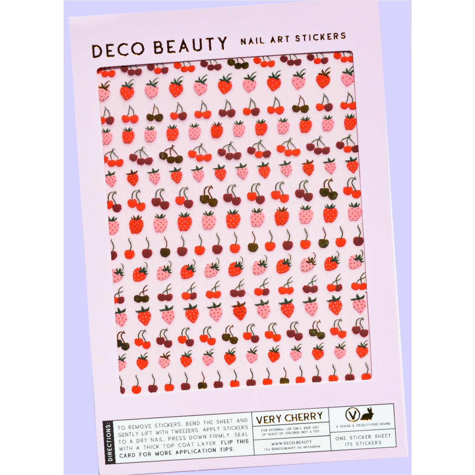 Deco Beauty - Nail Art Stickers - Very Cherry - Nail Art at Beyond Polish