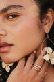 Floral Hoop Earrings - Earrings at Beyond Polish