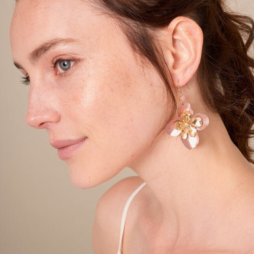 Floral Metal Earrings