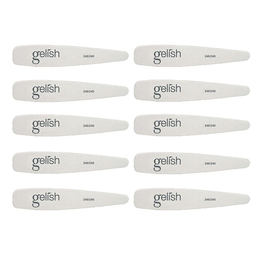 Gelish - 240/240 Thin Wooden File - (10 pc)
