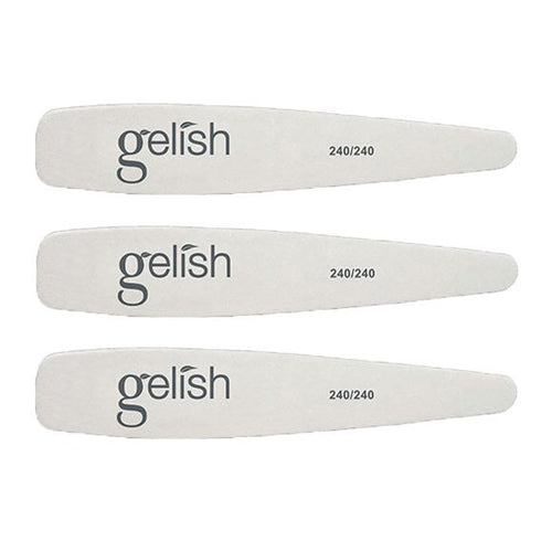 Gelish - 240/240 Thin Wooden File - (3 pc)