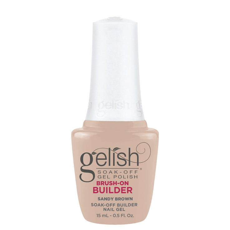 Gelish - Brush-On Builder - Sandy Brown - Nail Extensions at Beyond Polish