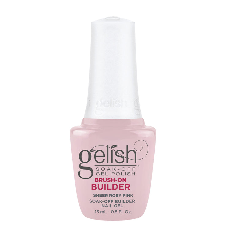 Gelish - Brush-On Builder - Sheer Rosy Pink - Nail Extensions at Beyond Polish