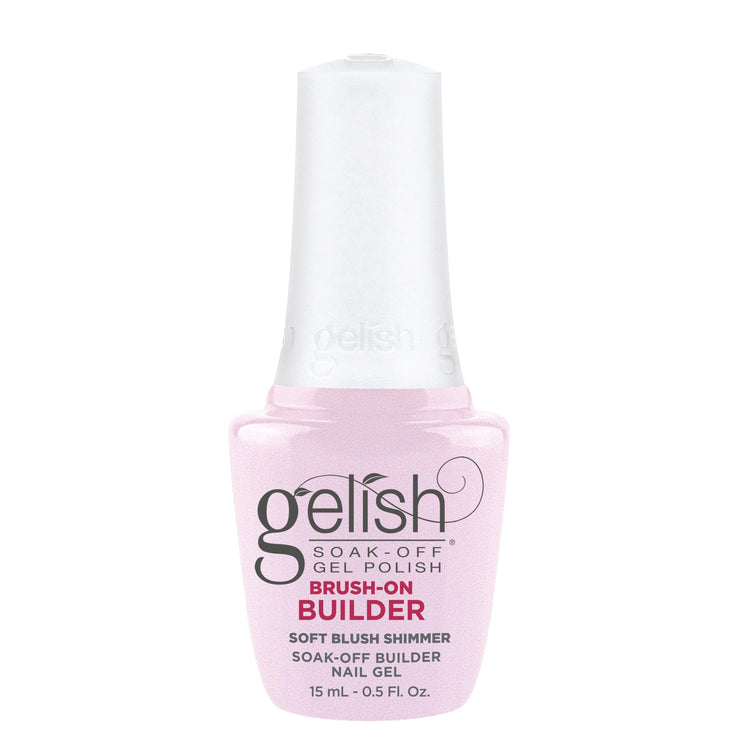 Gelish - Brush-On Builder - Pale Pink Shimmer - Nail Extensions at Beyond Polish