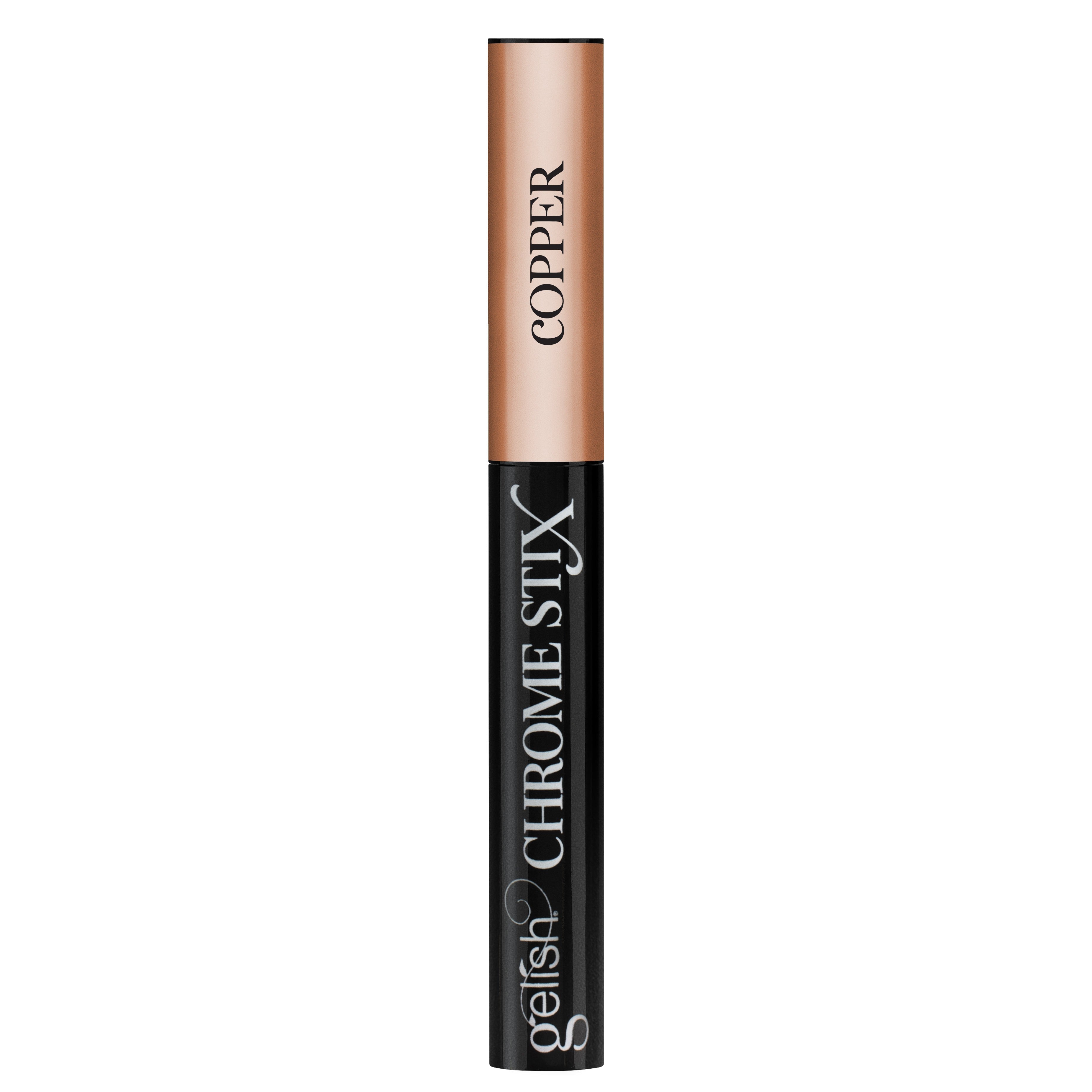 Gelish - Chrome Stix - Copper - Nail Art at Beyond Polish