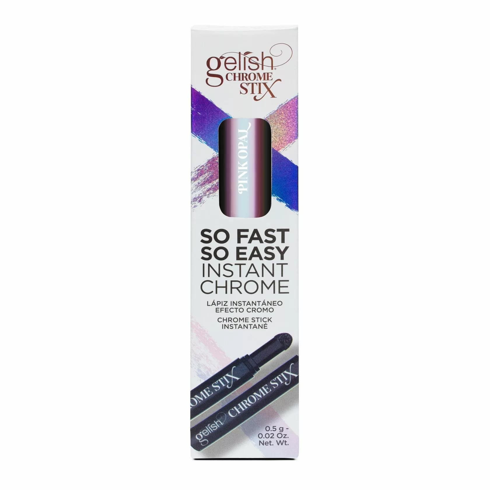Gelish - Chrome Stix - Pink Opal - Nail Art at Beyond Polish