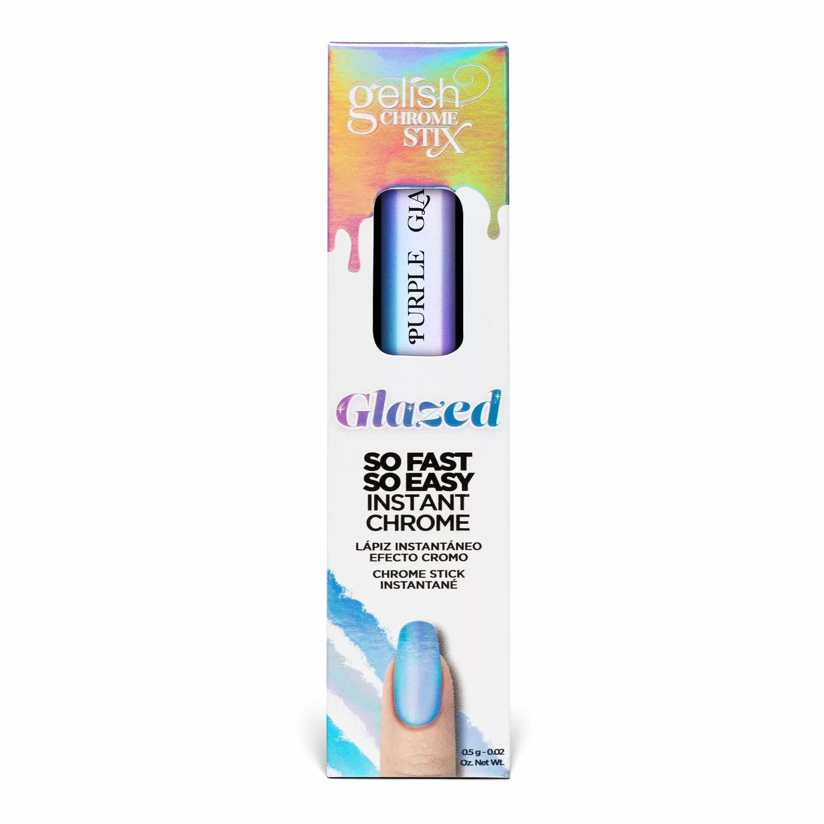 Gelish - Chrome Stix - Purple Glazed - Nail Art at Beyond Polish