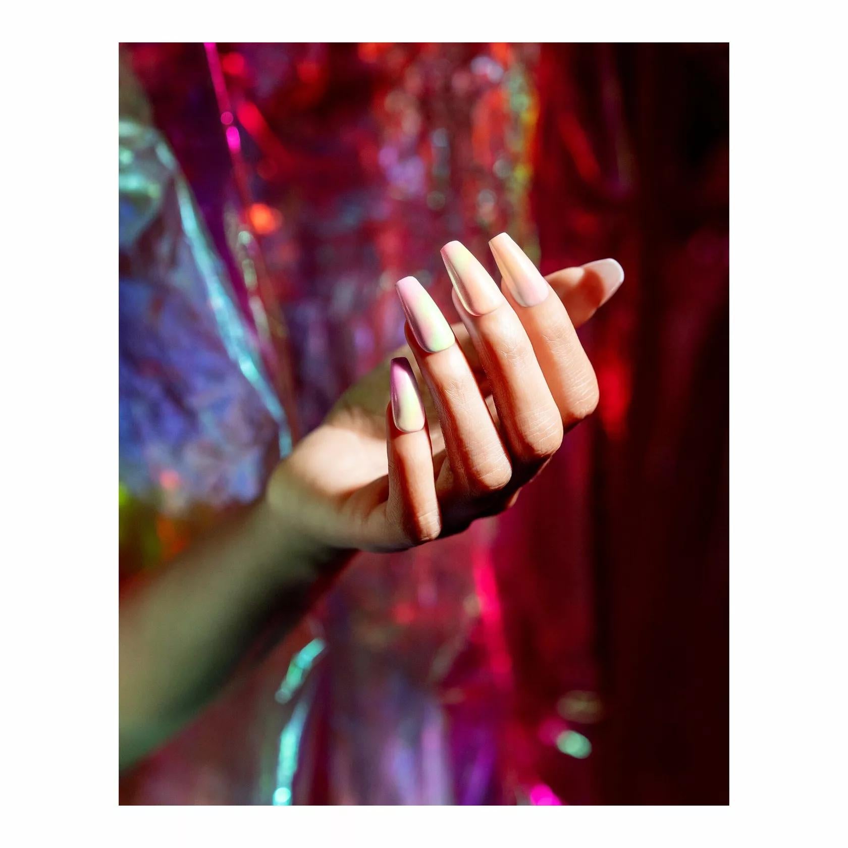 Gelish - Chrome Stix - Red Glazed - Nail Art at Beyond Polish