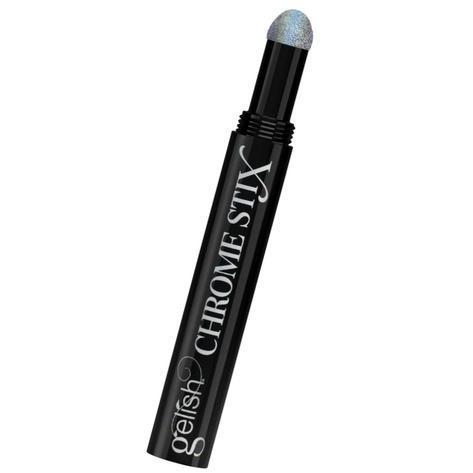 Gelish - Chrome Stix - Silver Holographic - Nail Art at Beyond Polish