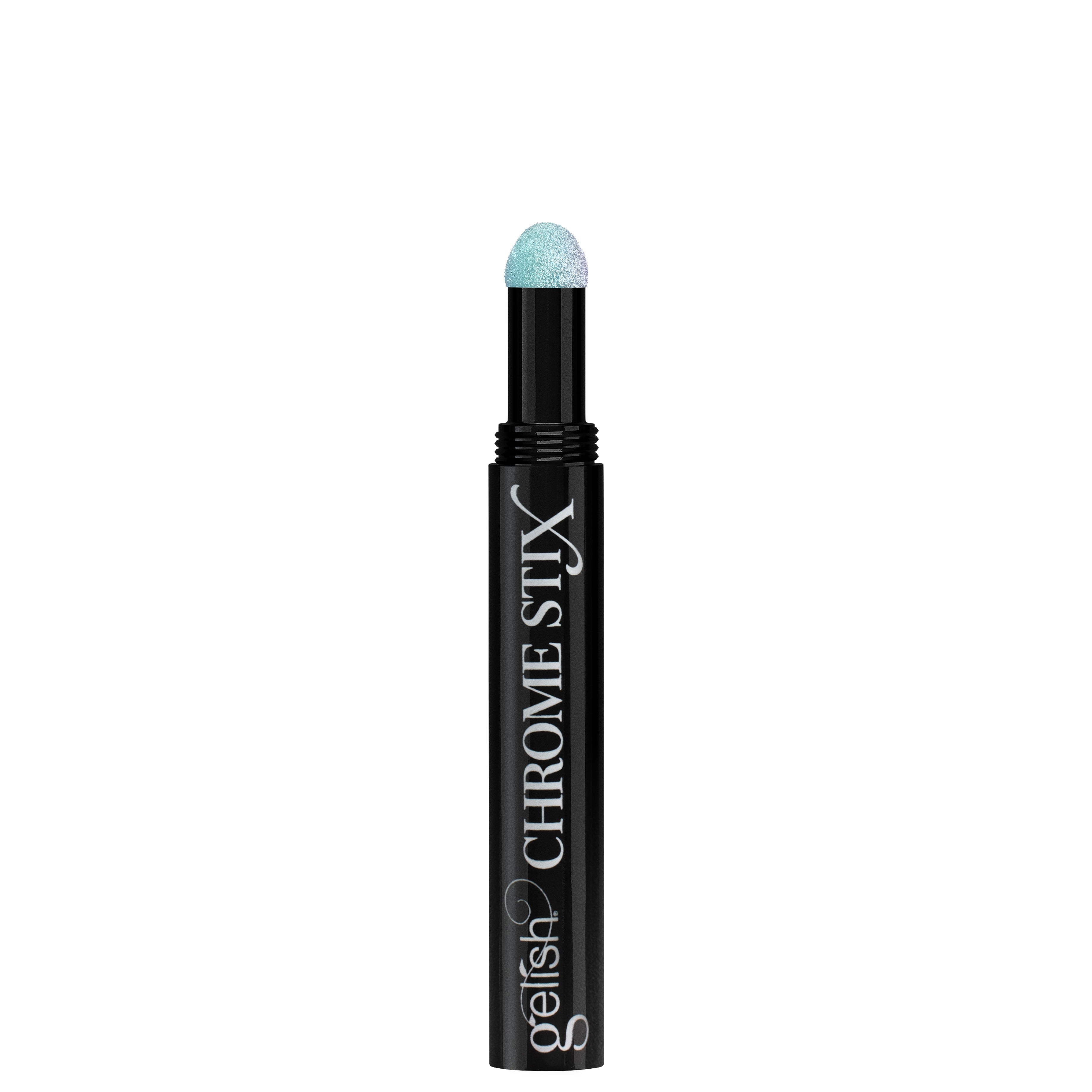 Gelish - Chrome Stix - Teal Glazed - Nail Art at Beyond Polish