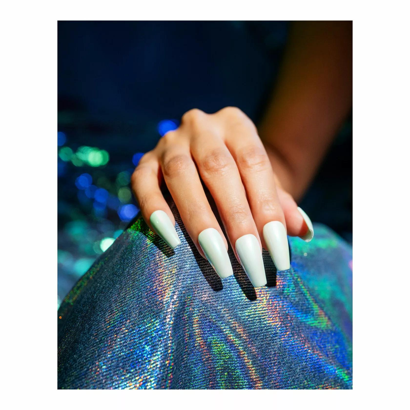 Gelish - Chrome Stix - Teal Glazed - Nail Art at Beyond Polish