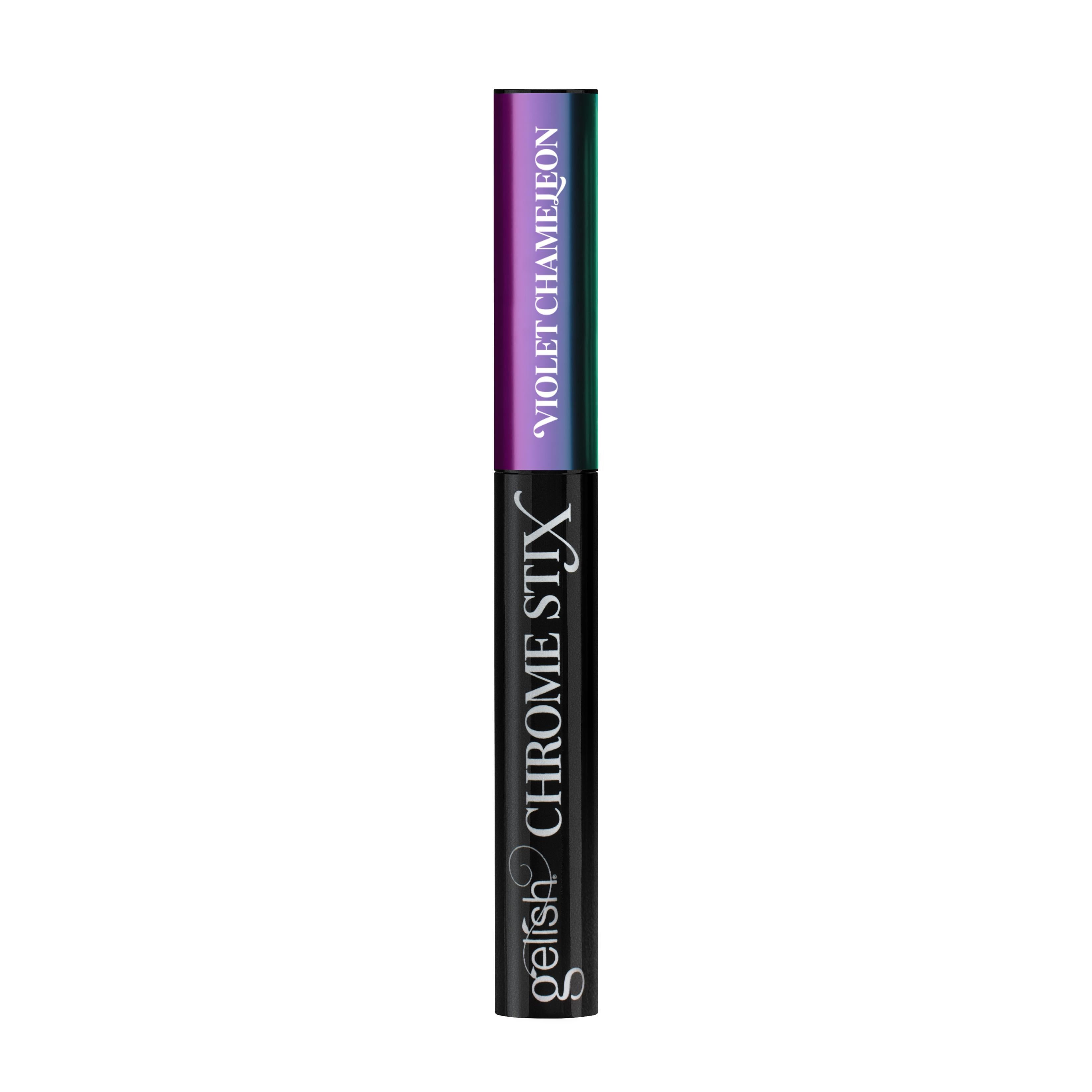 Gelish - Chrome Stix - Violet Chameleon - Nail Art at Beyond Polish