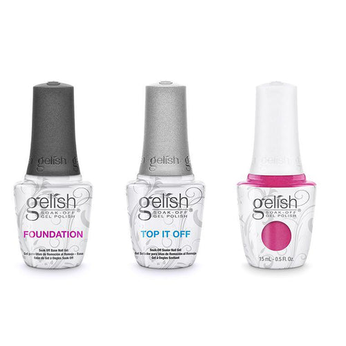 Gelish Combo - Base, Top & Amour Color Please