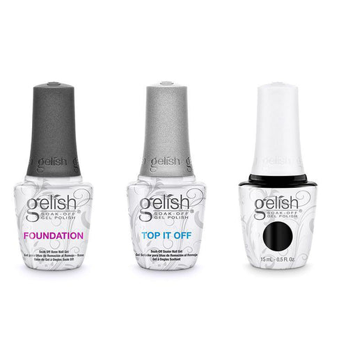 Gelish Combo - Base, Top & Black Shadow