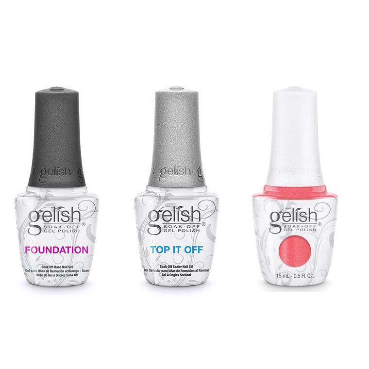 Gelish Combo - Base, Top & Cancan We Dance? - Gel Polish at Beyond Polish
