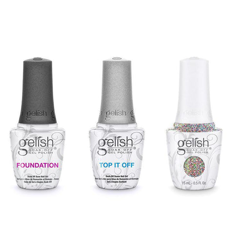 Gelish Combo - Base, Top & Lots Of Dots