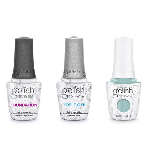 Gelish Combo - Base, Top & Sea Foam