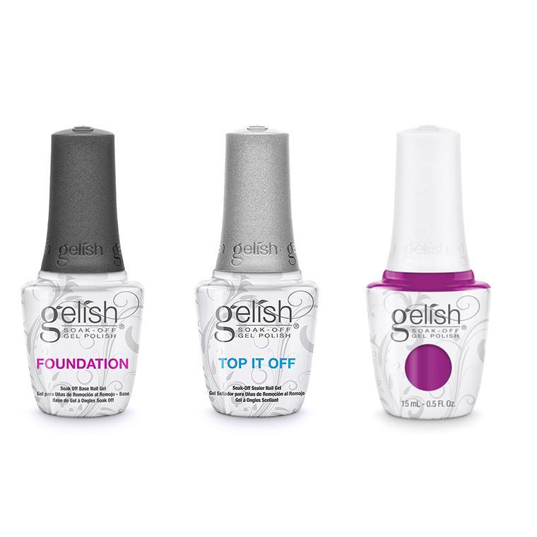 Gelish Combo - Base, Top & Tahiti Hottie - Gel Polish at Beyond Polish