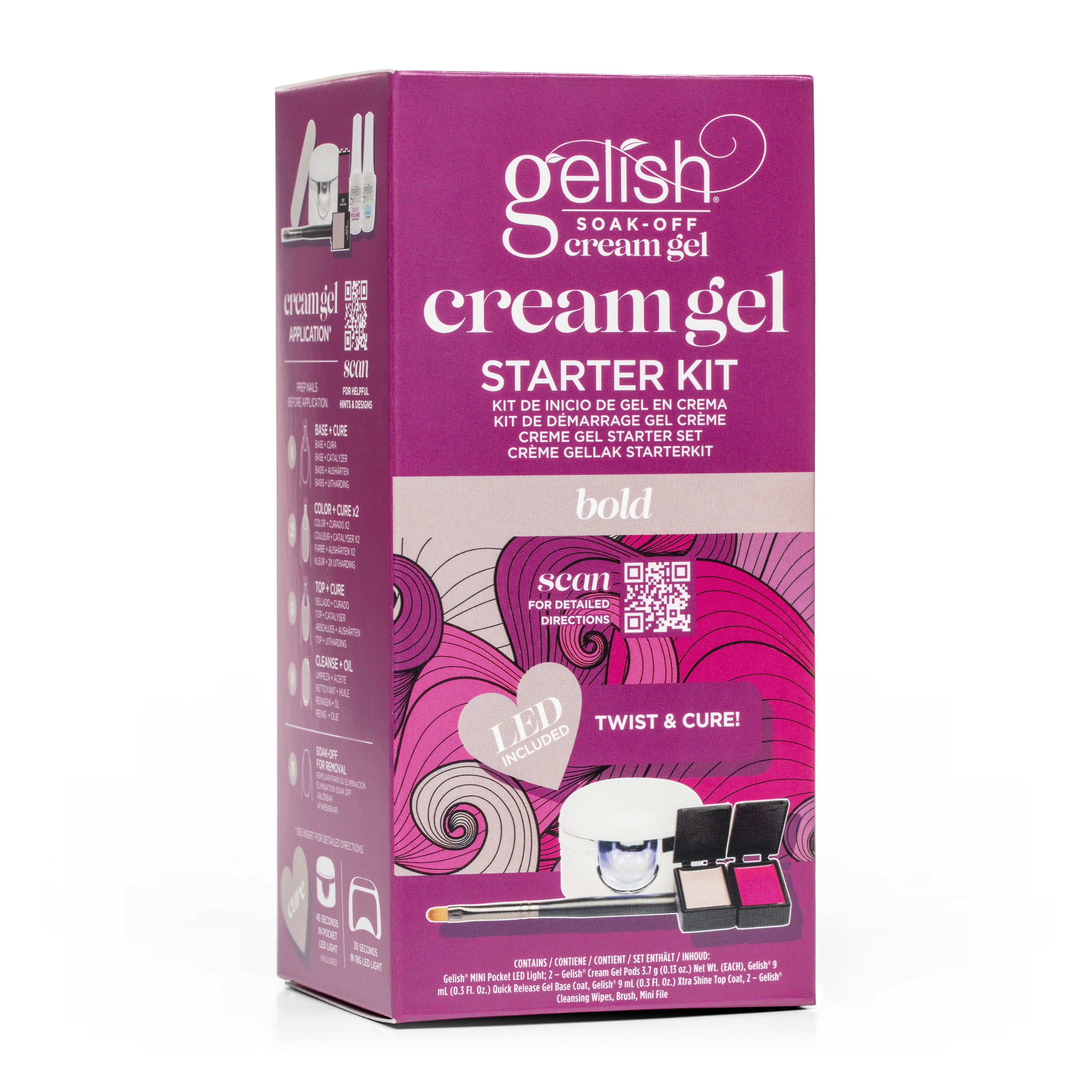 Gelish - Cream Gel Starter Kit - Hema-Free Cream Gel Bold Kit - Gel Polish at Beyond Polish